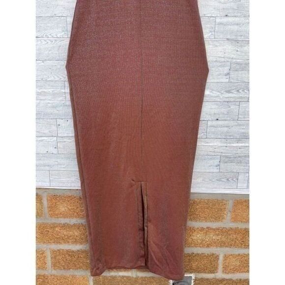 ALIX NYC Shiloh Halter Dress in Iridescent Copper medium - Picture 9 of 12